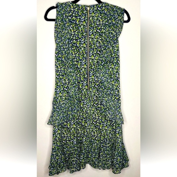 Michael Kors Women’s Small Floral Print Tiered Ruffle Dress Boho Flowy sundress - Picture 5 of 8